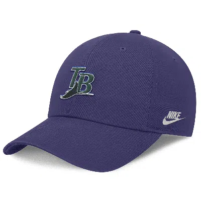 Nike Tampa Bay Rays Rewind Cooperstown Club  Men's Mlb Adjustable Hat In Purple