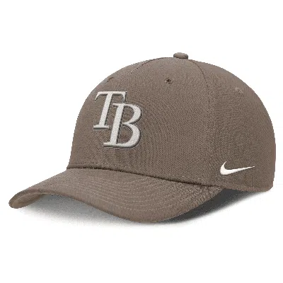 Nike Tampa Bay Rays Rise  Men's Dri-fit Mlb Adjustable Hat In Brown