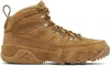 Nike Tan Air Jordan 9 Retro Boot Sneakers