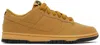 Nike Tan Dunk Low Retro Se Sneakers In Wheat/wheat-gum Yell