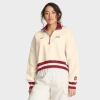 Nike Tan Stanford Cardinal Legacy Half-zip Sweatshirt In Neutral