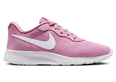 Pre-owned Nike Tanjun Easyon White (women's) Sneakers In Elemental Pink/barely Volt/black
