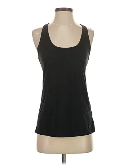Pre-owned Nike Tank Top Black Halter Neckline Tops