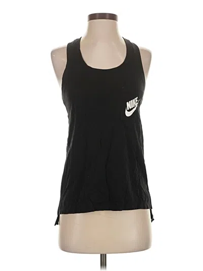 Pre-owned Nike Tank Top Black Halter Neckline Tops