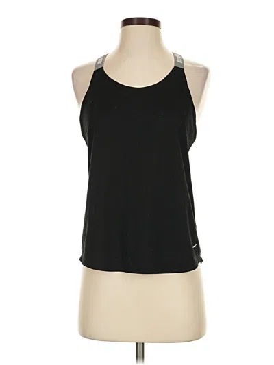Pre-owned Nike Tank Top Black Halter Neckline Tops