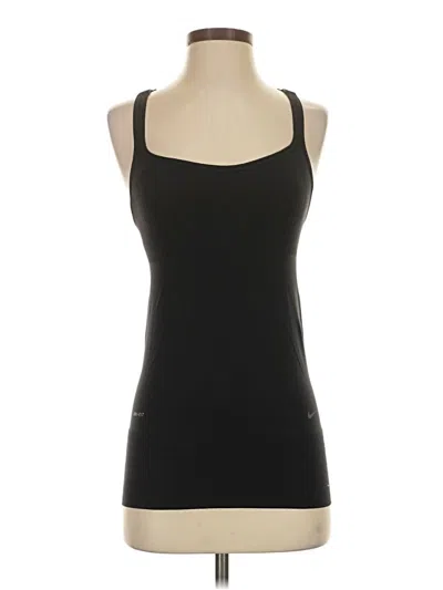 Pre-owned Nike Tank Top Black Halter Neckline Tops