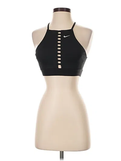 Pre-owned Nike Tank Top Black Halter Neckline Tops