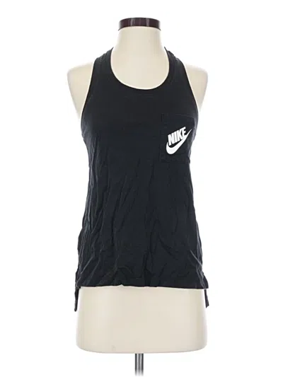 Pre-owned Nike Tank Top Black Halter Neckline Tops