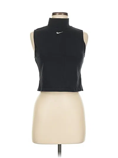 Pre-owned Nike Tank Top Black High Neck Tops