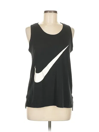 Pre-owned Nike Tank Top Black One Shoulder Neckline Tops