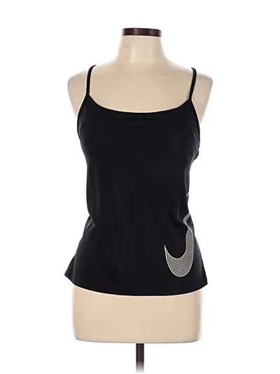 Pre-owned Nike Tank Top Black Strapless Neckline Tops