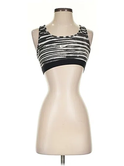 Pre-owned Nike Tank Top Black Strapless Neckline Tops