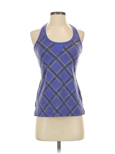 Pre-owned Nike Tank Top Blue Halter Neckline Tops