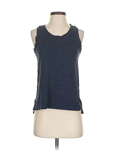 Pre-owned Nike Tank Top Blue Halter Neckline Tops