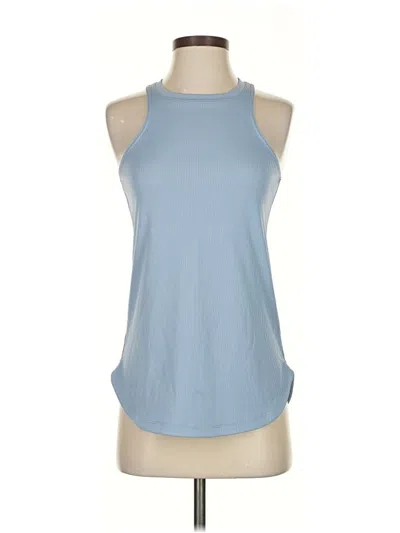Pre-owned Nike Tank Top Blue Halter Neckline Tops