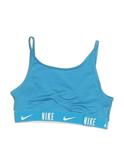 Pre-owned Nike Kids' Tank Top Blue Halter Neckline Tops
