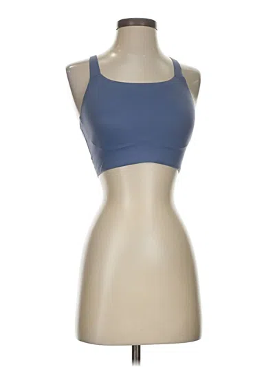 Pre-owned Nike Tank Top Blue Halter Neckline Tops