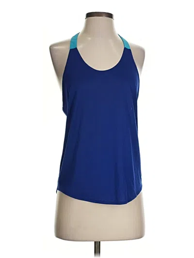 Pre-owned Nike Tank Top Blue Halter Neckline Tops