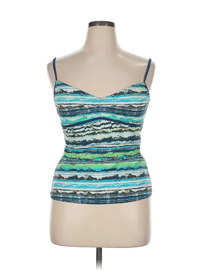 Pre-owned Nike Tank Top Blue Strapless Neckline Tops