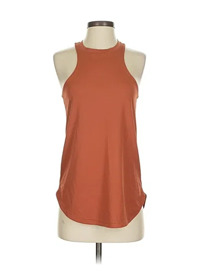 Pre-owned Nike Tank Top Brown Halter Neckline Tops