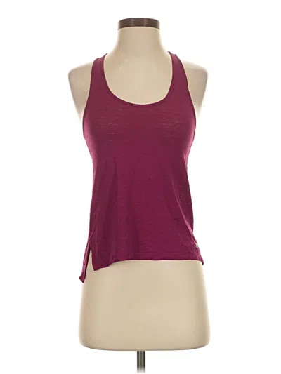 Pre-owned Nike Tank Top Burgundy Halter Neckline Tops