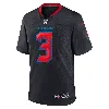 Nike Tank Top Dell Houston Texans  Men's Nfl Game Football Jersey In Navy