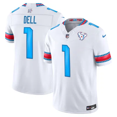 Nike Tank Top Dell Houston Texans Rivalries Collection  Men's Dri-fit Nfl Limited Jersey In White