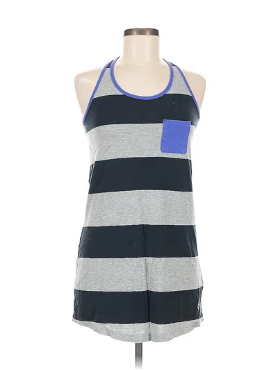 Pre-owned Nike Tank Top Gray Halter Neckline Tops