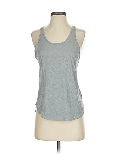 Pre-owned Nike Tank Top Gray Halter Neckline Tops