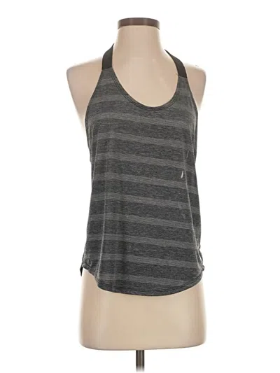 Pre-owned Nike Tank Top Gray Halter Neckline Tops