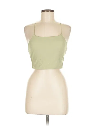 Pre-owned Nike Tank Top Green Halter Neckline Tops