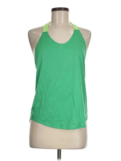 Pre-owned Nike Tank Top Green Halter Neckline Tops
