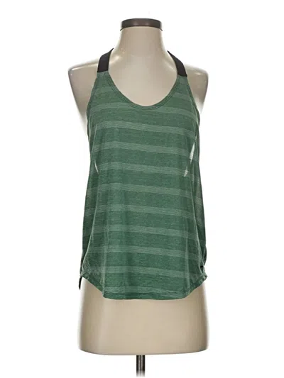 Pre-owned Nike Tank Top Green Halter Neckline Tops