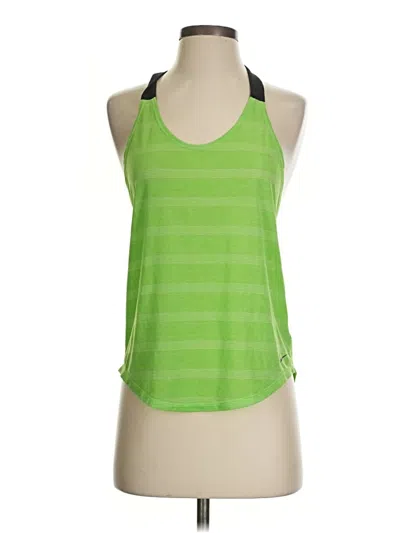 Pre-owned Nike Tank Top Green Halter Neckline Tops