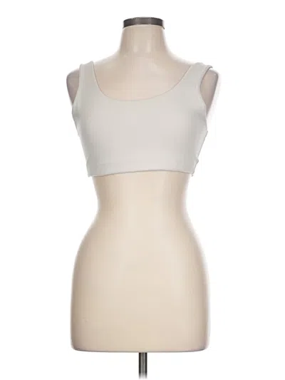 Pre-owned Nike Tank Top Ivory Strapless Neckline Tops