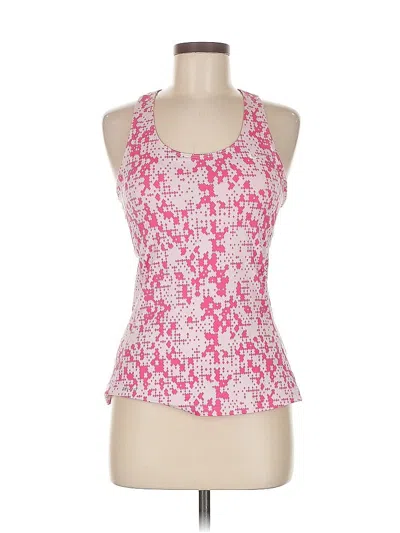 Pre-owned Nike Tank Top Pink Halter Neckline Tops
