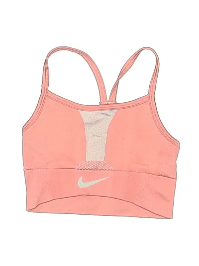 Pre-owned Nike Kids' Tank Top Pink Halter Neckline Tops