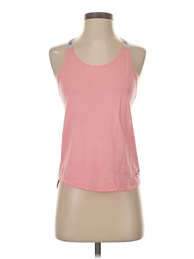 Pre-owned Nike Tank Top Pink Halter Neckline Tops