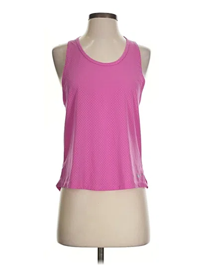 Pre-owned Nike Tank Top Pink Halter Neckline Tops
