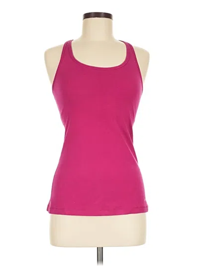 Pre-owned Nike Tank Top Pink Halter Neckline Tops