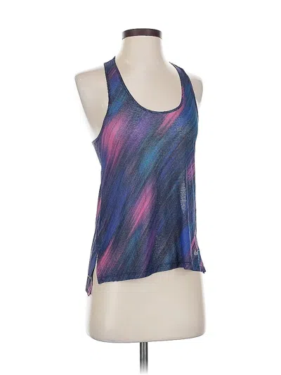 Pre-owned Nike Tank Top Purple Halter Neckline Tops