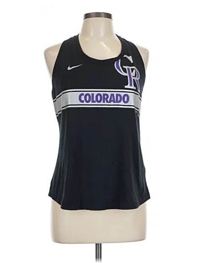 Pre-owned Nike Tank Top Purple Halter Neckline Tops