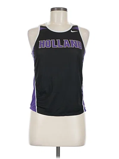 Pre-owned Nike Tank Top Purple Halter Neckline Tops