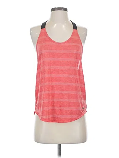 Pre-owned Nike Tank Top Red Halter Neckline Tops