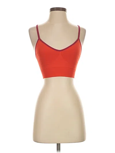 Pre-owned Nike Tank Top Red Strapless Neckline Tops