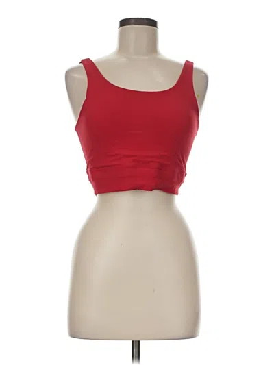 Pre-owned Nike Tank Top Red Strapless Neckline Tops