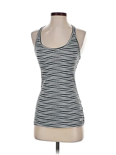 Pre-owned Nike Tank Top Silver Halter Neckline Tops