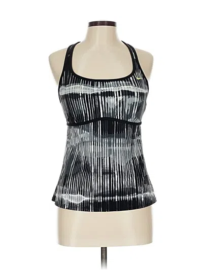 Pre-owned Nike Tank Top Silver Halter Neckline Tops In Multi