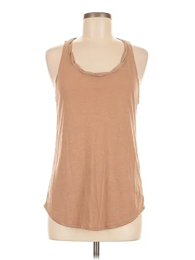 Pre-owned Nike Tank Top Tan Halter Neckline Tops