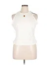 Nike Tank Top White Halter Neckline Tops In White